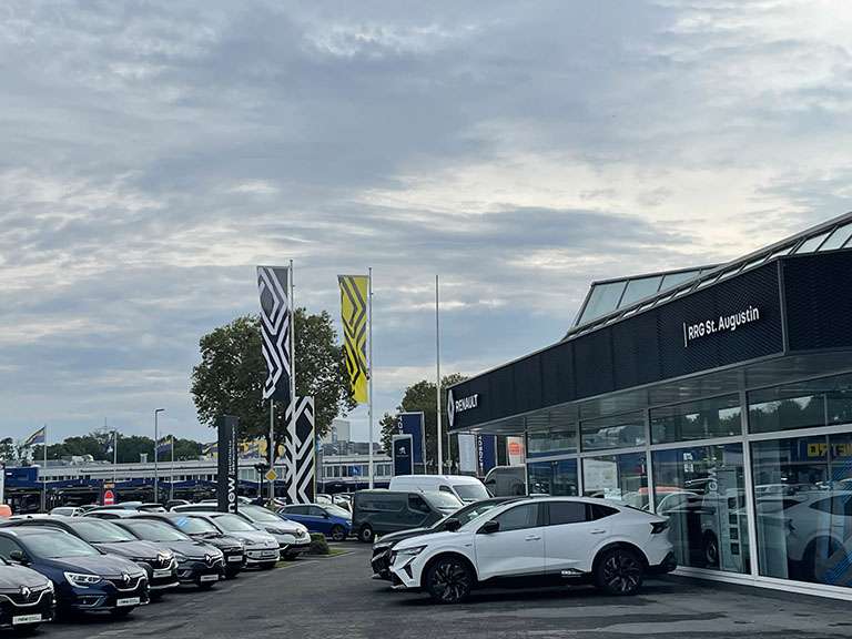 Außenansicht des RRG Autohaus in Sankt Augustin