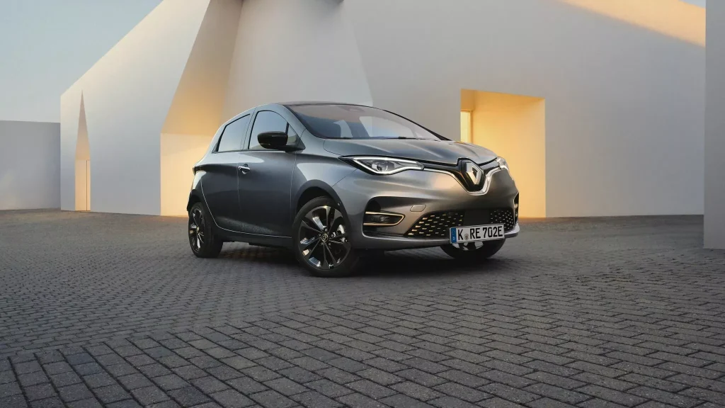 Renault Zoe elektrisch in grau