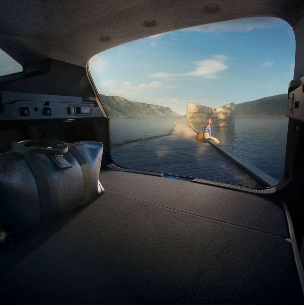 Die Dacia Bigster Sicht aus dem Kofferraum heraus bei RRG.