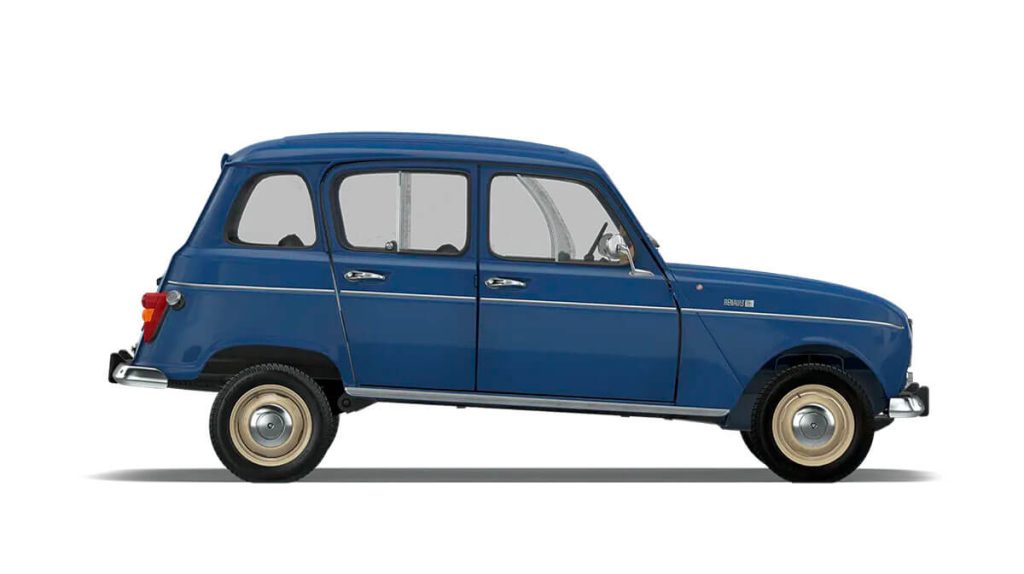 Alter R4 in blau Seitenansicht