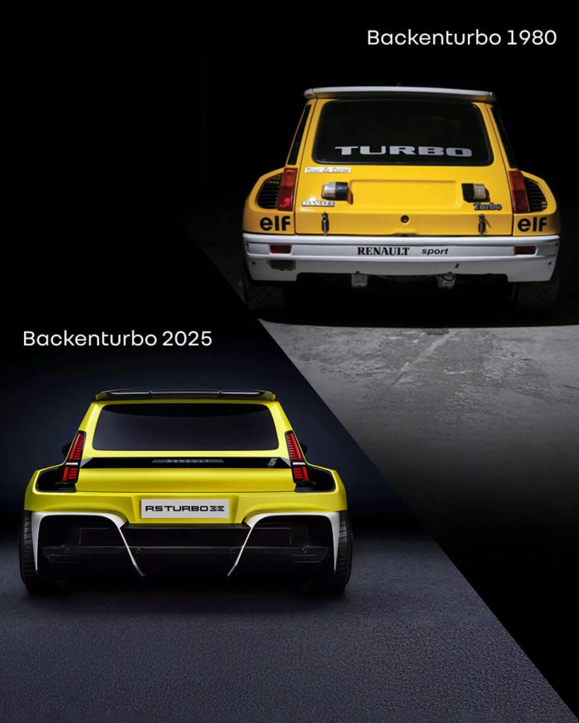 R5 Turbo alt und neu nebeneinander Rückansicht