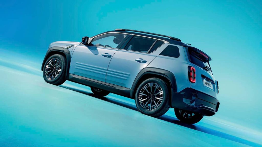 Renault R4 seitliche Rückansicht