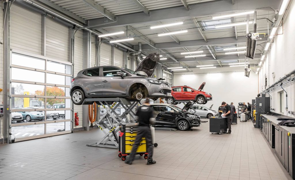 Betrieb in der Werkstatt