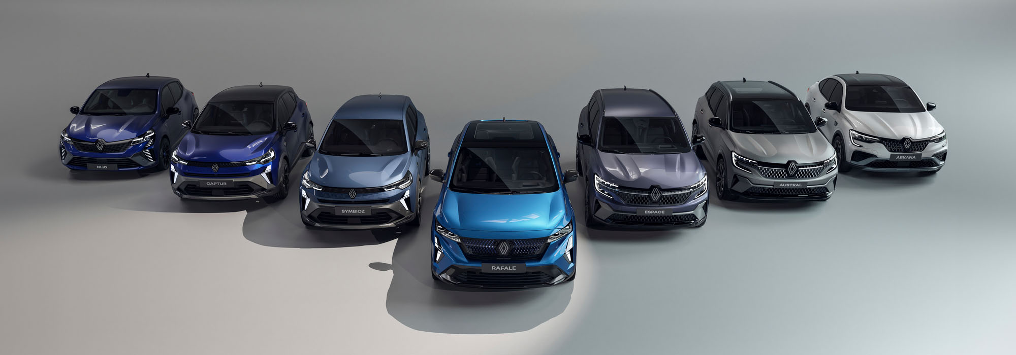 Renault Flotte mit sieben Modellen