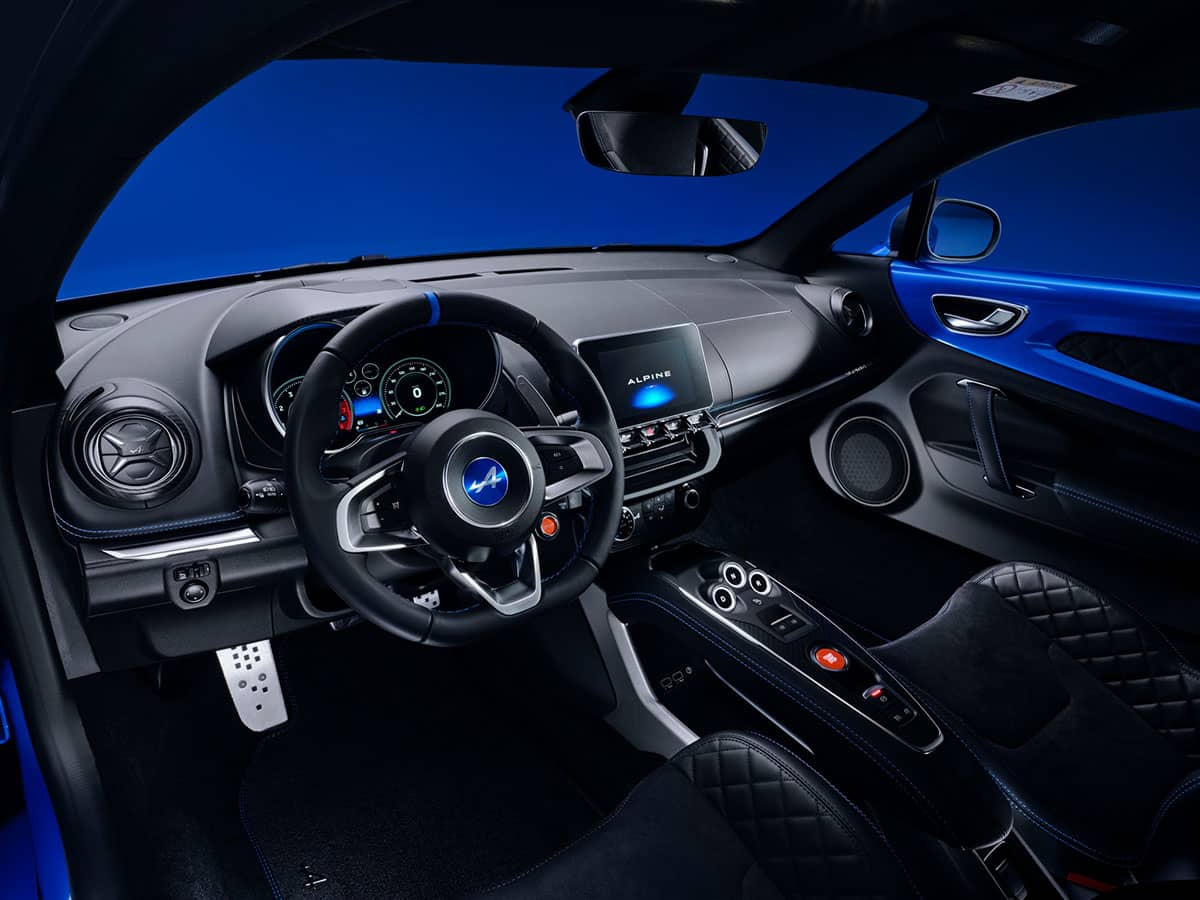 Das Cockpit vom Alpine A110 bei RRG.