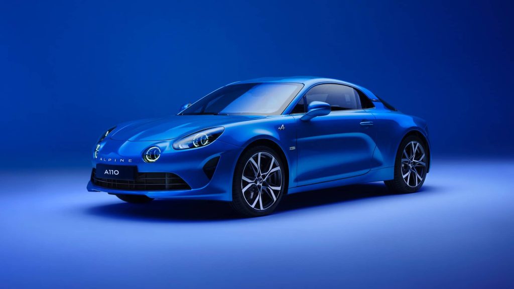 Alpine A110 Modellansicht in blau