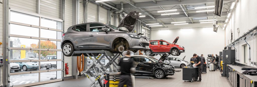 Werkstatt Betrieb bei Renault und Dacia