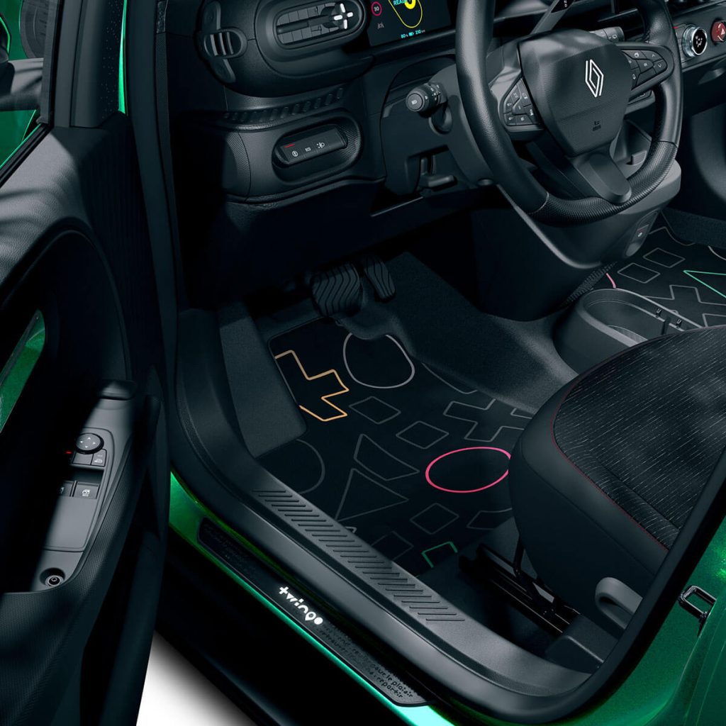 Renault Twingo Fußmatten mit klassischen Twingo-Symbolen